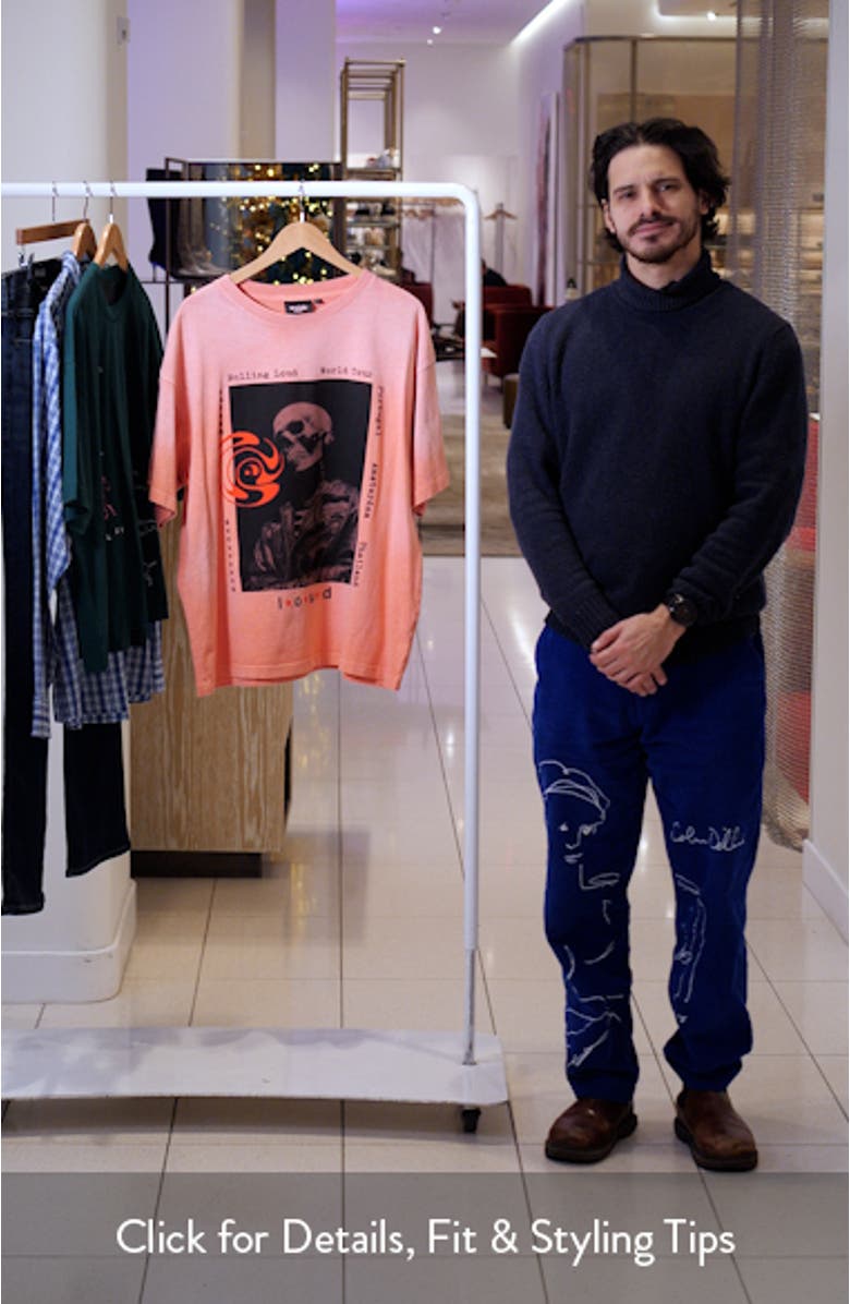 World Tour Poster Cotton Graphic T-Shirt, sales video thumbnail