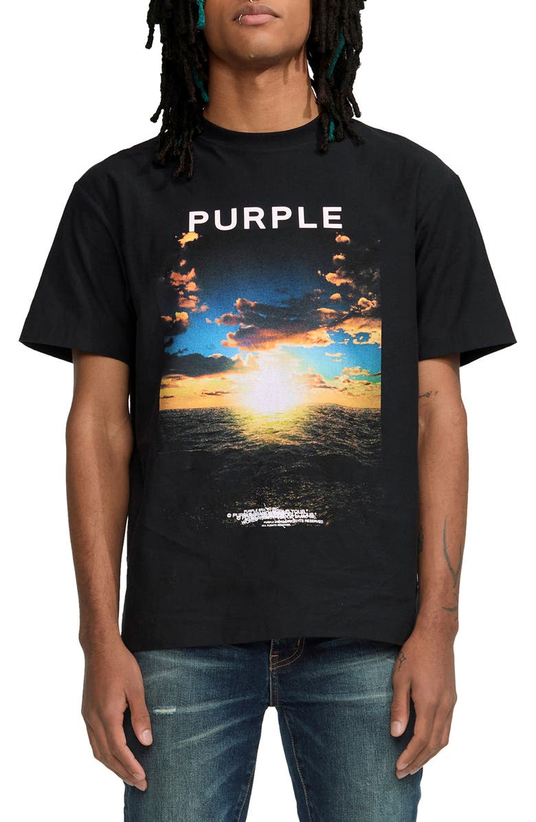 PURPLE BRAND Sunset Cotton Graphic T-Shirt, Main, color, 