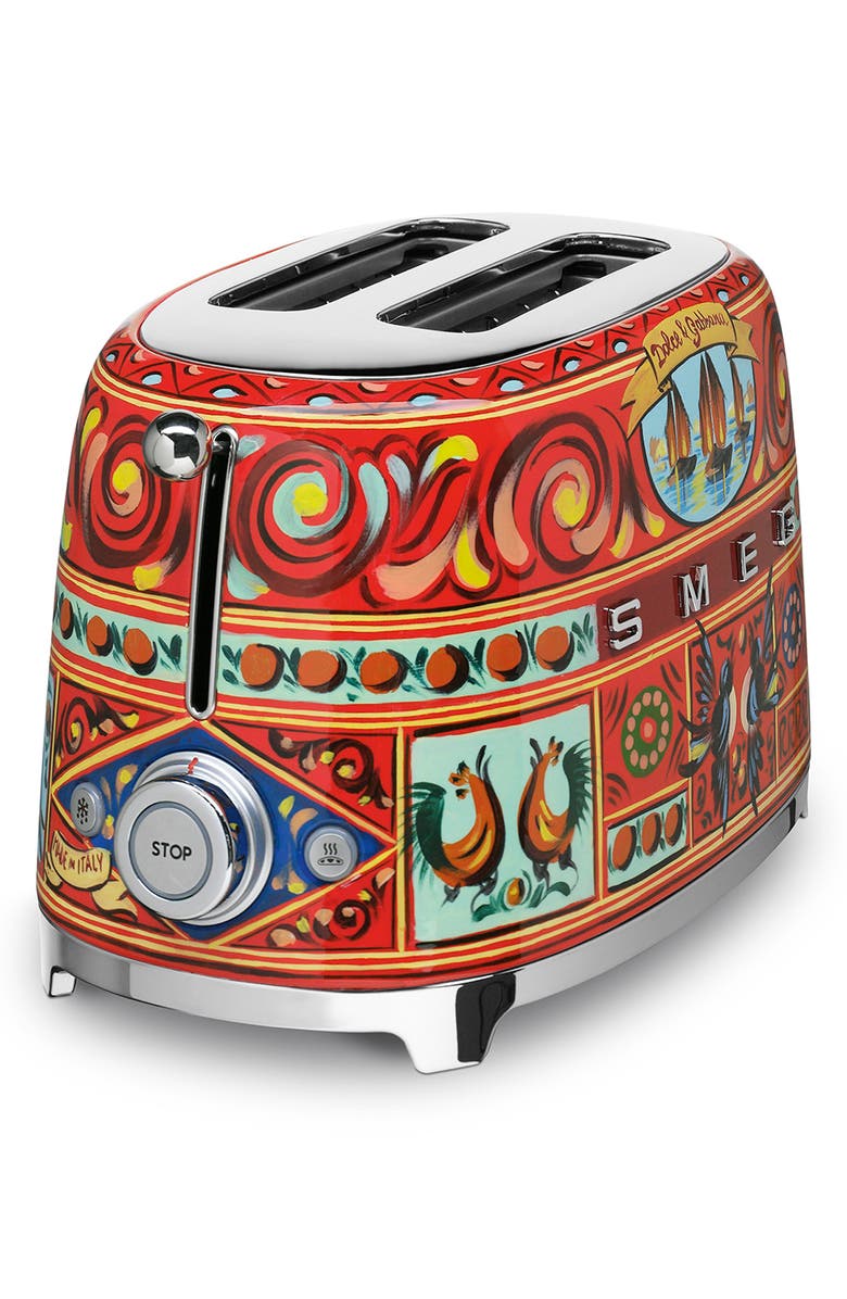 smeg x Dolce&Gabbana Sicily Is My Love Two-Slice Toaster, Alternate, color,