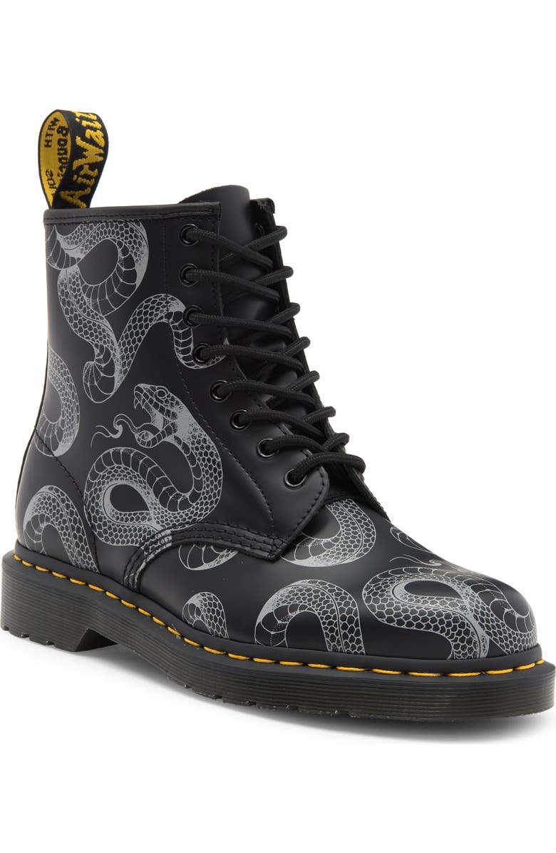 Dr. Martens 1460 Snake Print Boot, Main, color,