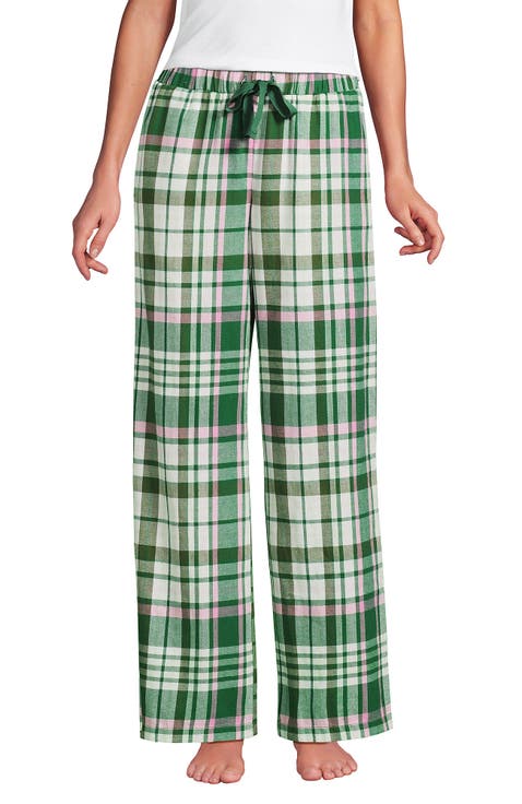 Print Flannel Pajama Pants