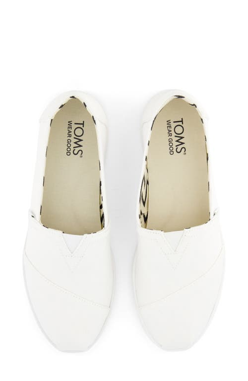 Shop Toms Alpargata Plus Slip-on In White