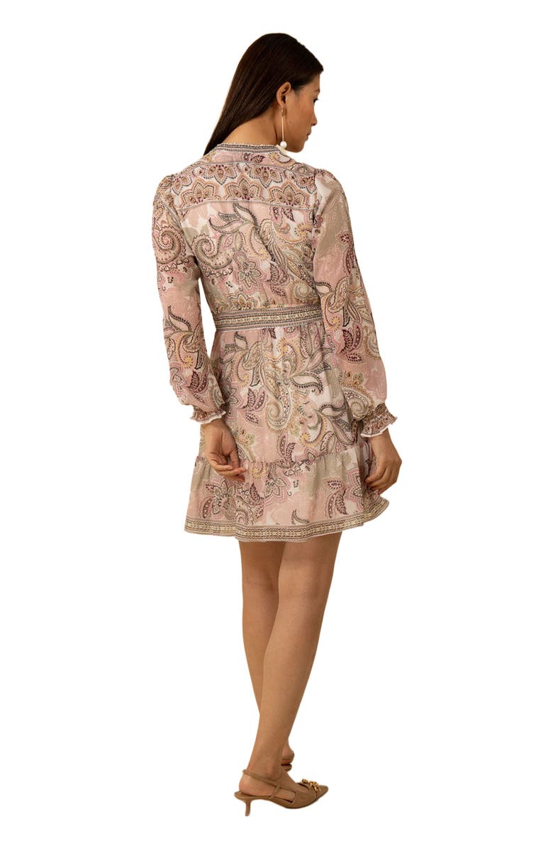 Hale Bob Shelby Chiffon Short Dress, Alternate, color,