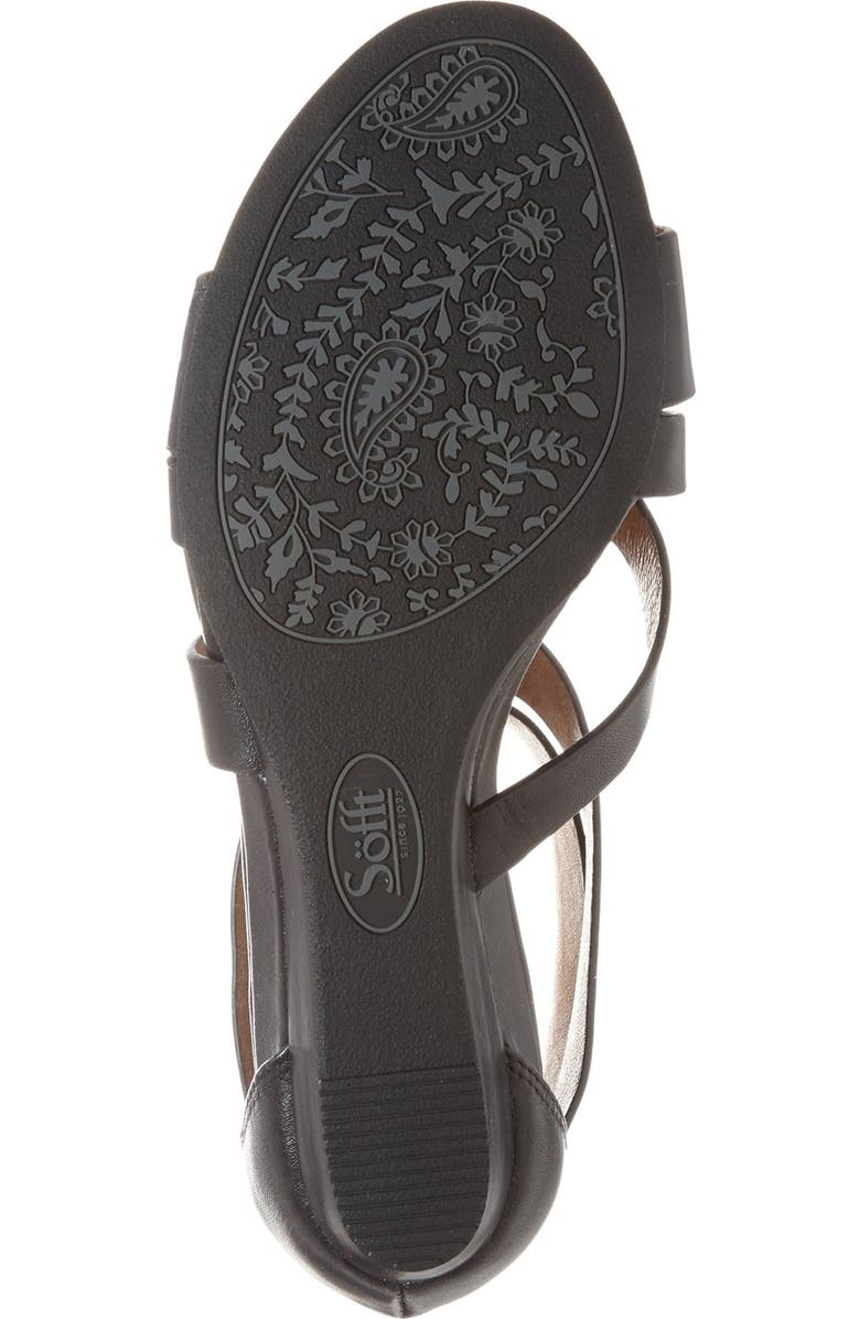 Söfft 'Rianna' Wedge Sandal, Alternate, color,