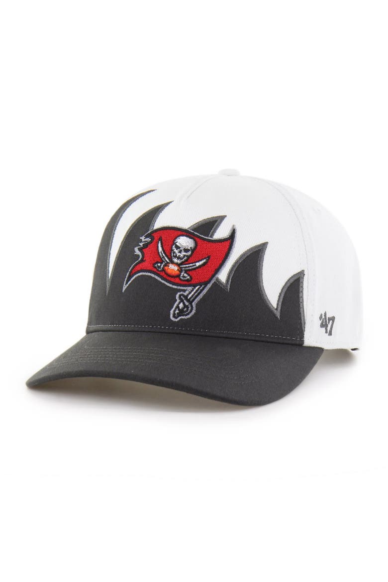 Men's '47 White Tampa Bay Buccaneers Jagged Hitch Adjustable Hat, Main, color, White