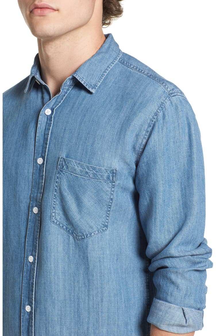 Colton Denim Shirt, Alternate, color, MEDIUM VINTAGE WASH