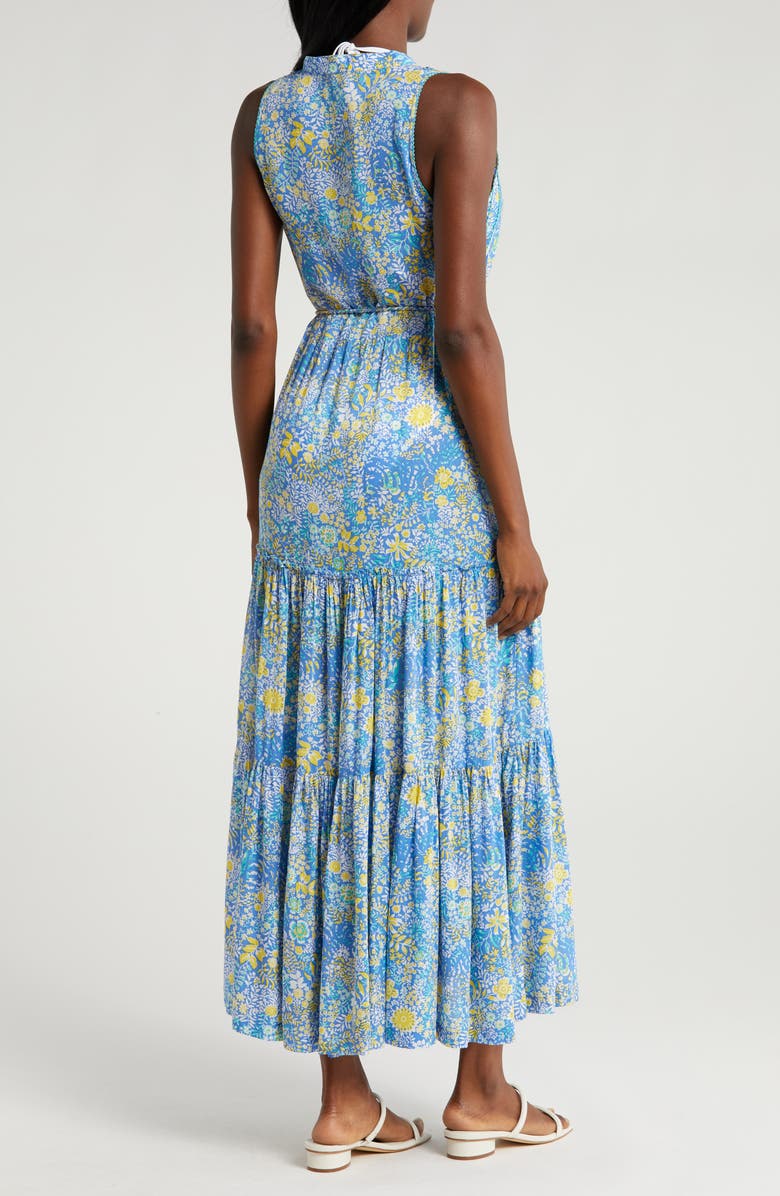 Poupette St Barth Nana Print Sleeveless Cover-Up Maxi Dress, Alternate, color, 