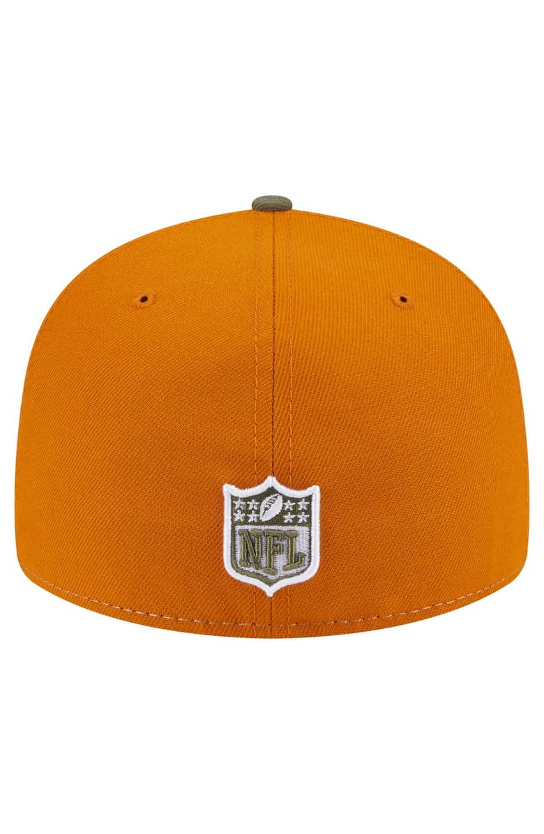 New Era Men's New Era Olive/Brown Detroit Lions Two-Tone Color Pack Split Panel 59FIFTY Fitted Hat, Alternate, color, Olive