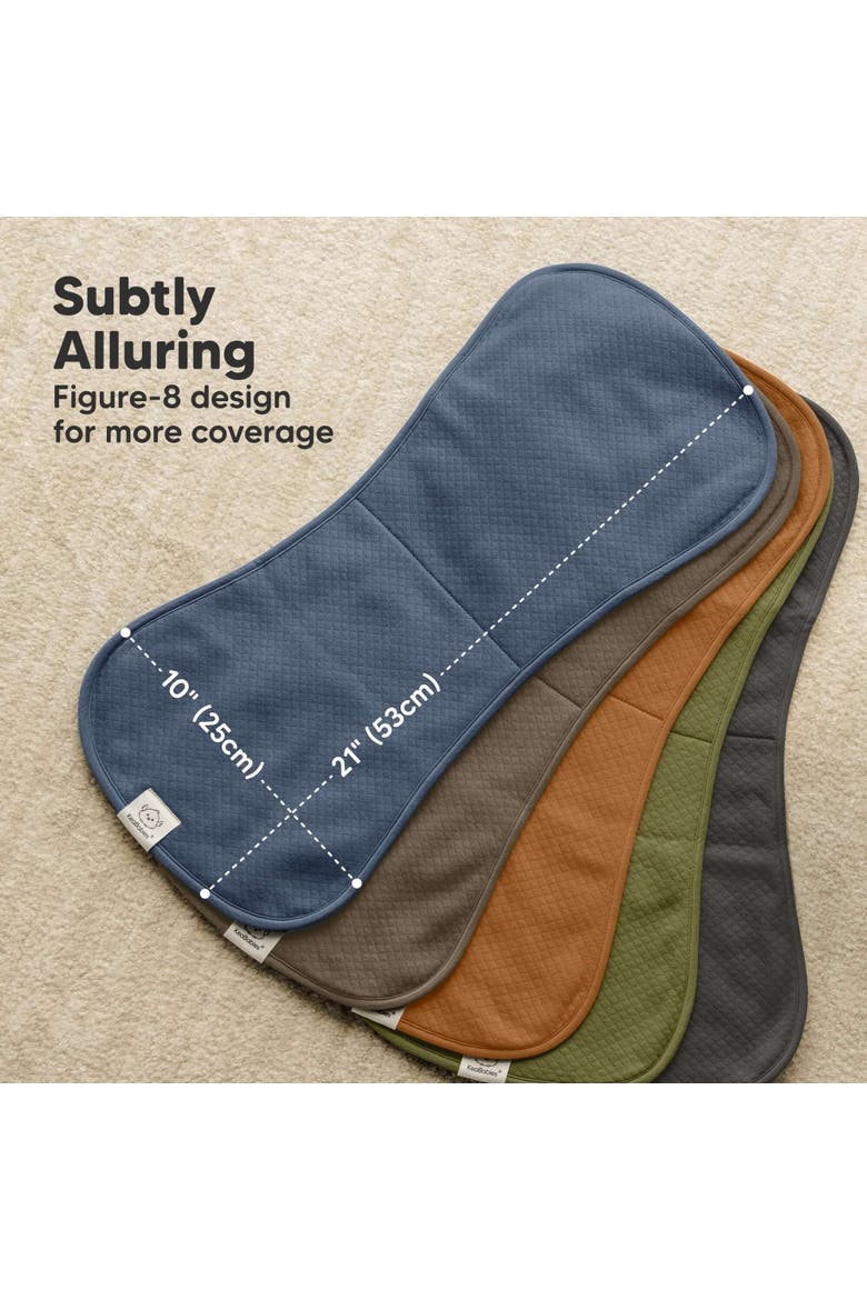 5-Pack Quin Burp Cloths, Alternate, color, Basics