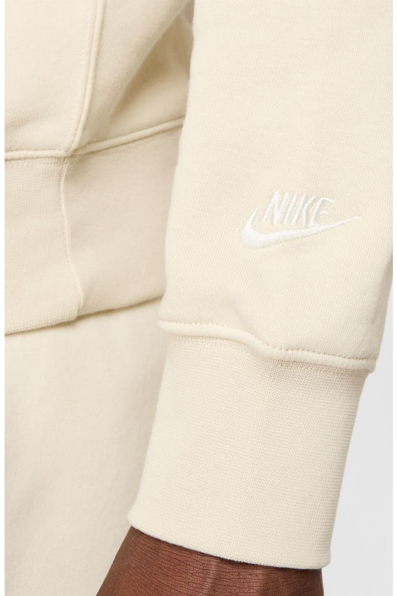 Club Fleece Crewneck Sweatshirt, Alternate, color, LIGHT KHAKI/ SAIL