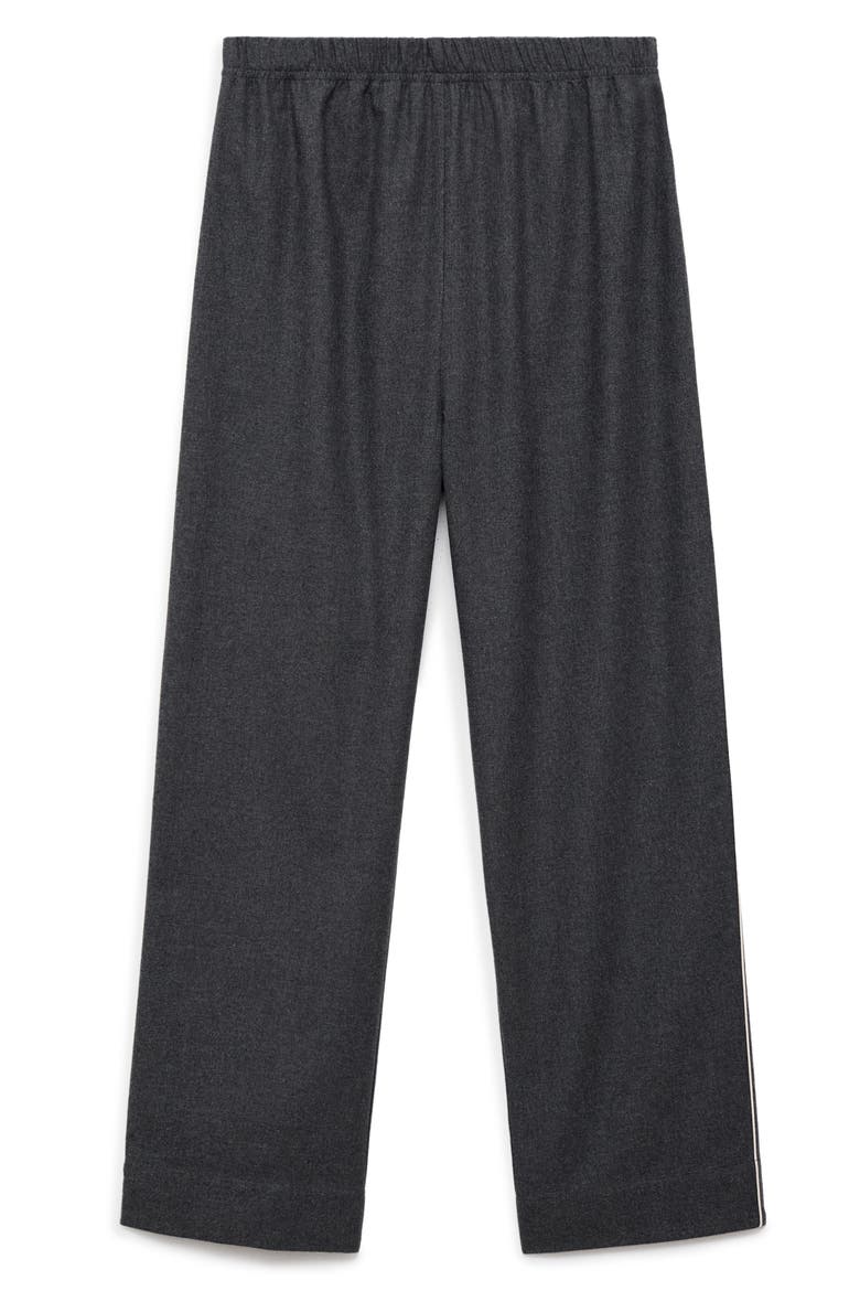 Cotton Flannel Pajama Pants, Main, color, CHARCOAL