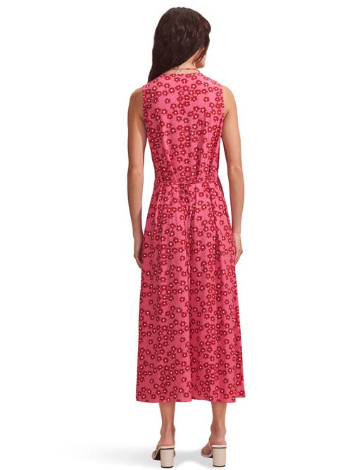 Ro&zo Sleeveless Floral Button Front Dress In Multi