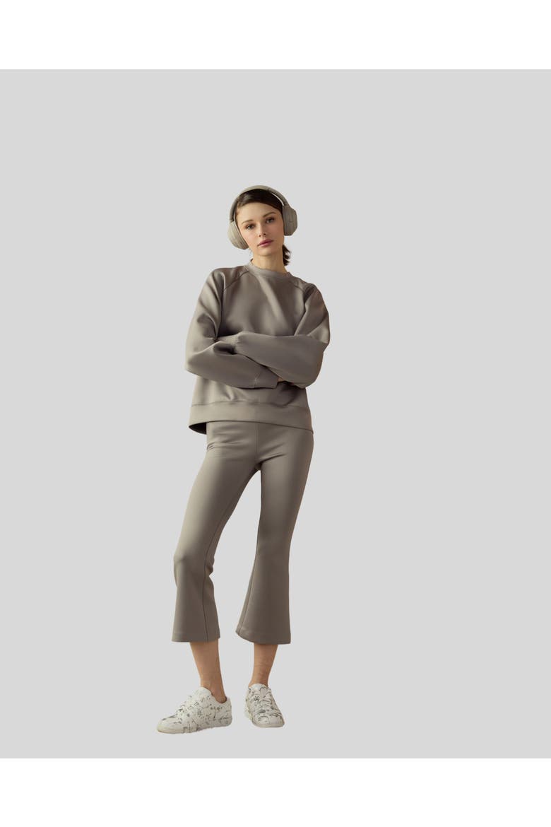 Bonded Pullover Sweatshirt, Alternate, color, Grey