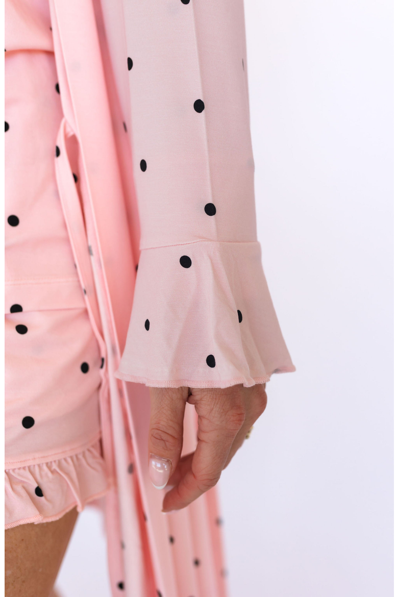 Polka Dot Robe, Alternate, color, Blush Polka Dot