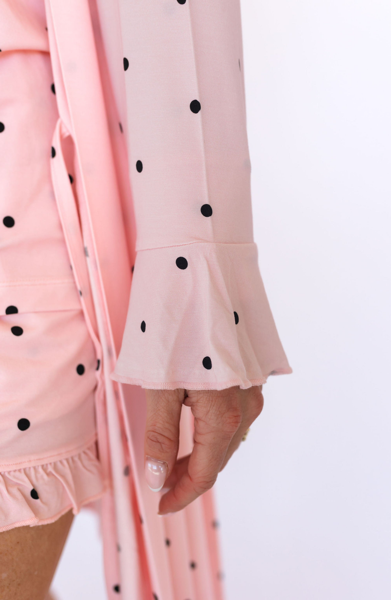 In My Jammers Polka Dot Robe, Alternate, color, Blush Polka Dot