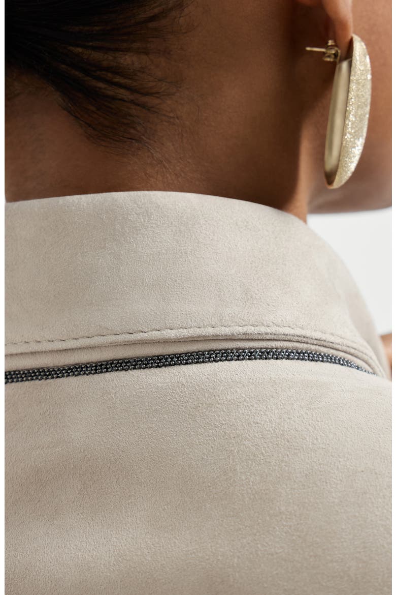 Couture suede jacket, Alternate, color, Grey