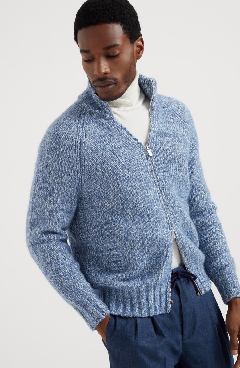 Brunello Cucinelli Chiné cardigan, Alternate, color, 