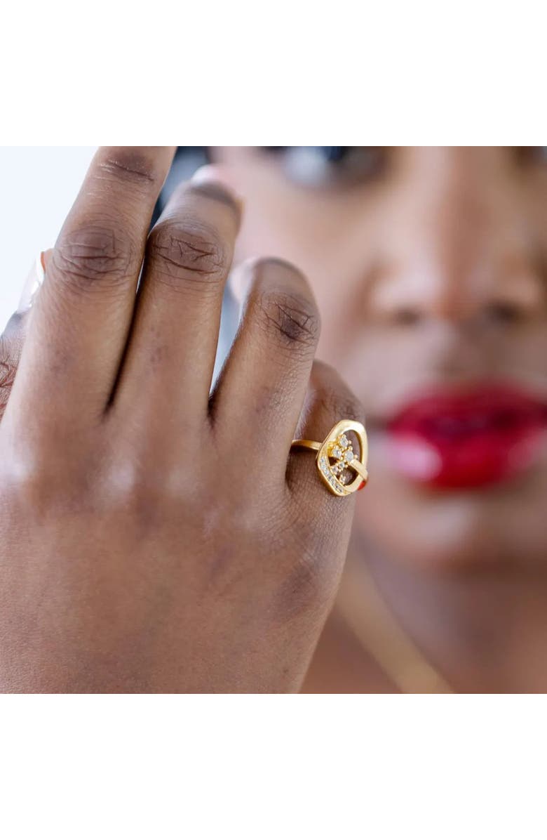 Lucy Quartermaine Volcan Ring, Alternate, color, Gold Vermeil