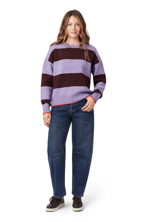 Scotch & Soda Crewneck Pullover Sweater In Purple