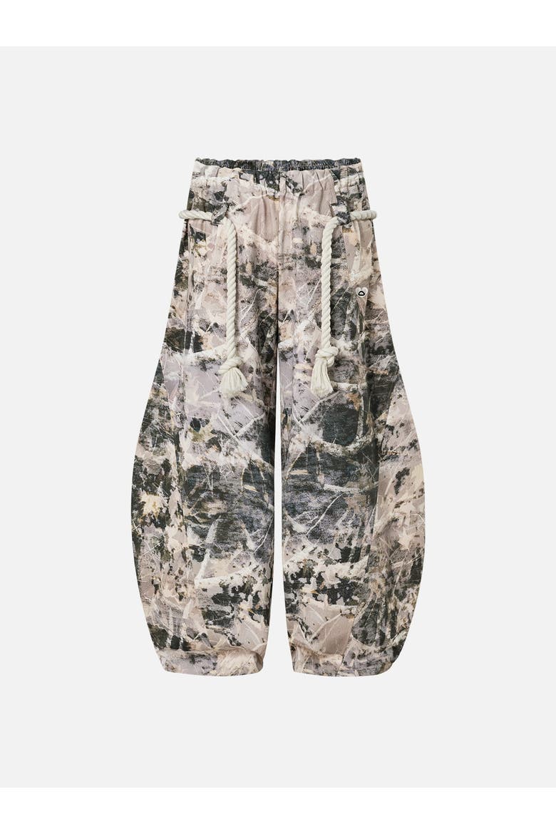 Camo Super Baggy Sweatpants, Alternate, color, Brown