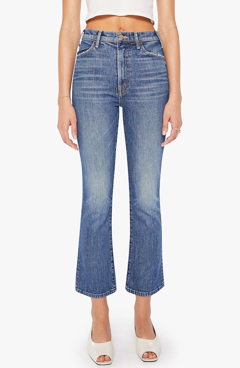 MOTHER The Hustler High Waist Ankle Bootcut Jeans, Main, color, Bending The Rules