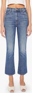 MOTHER The Hustler High Waist Ankle Bootcut Jeans