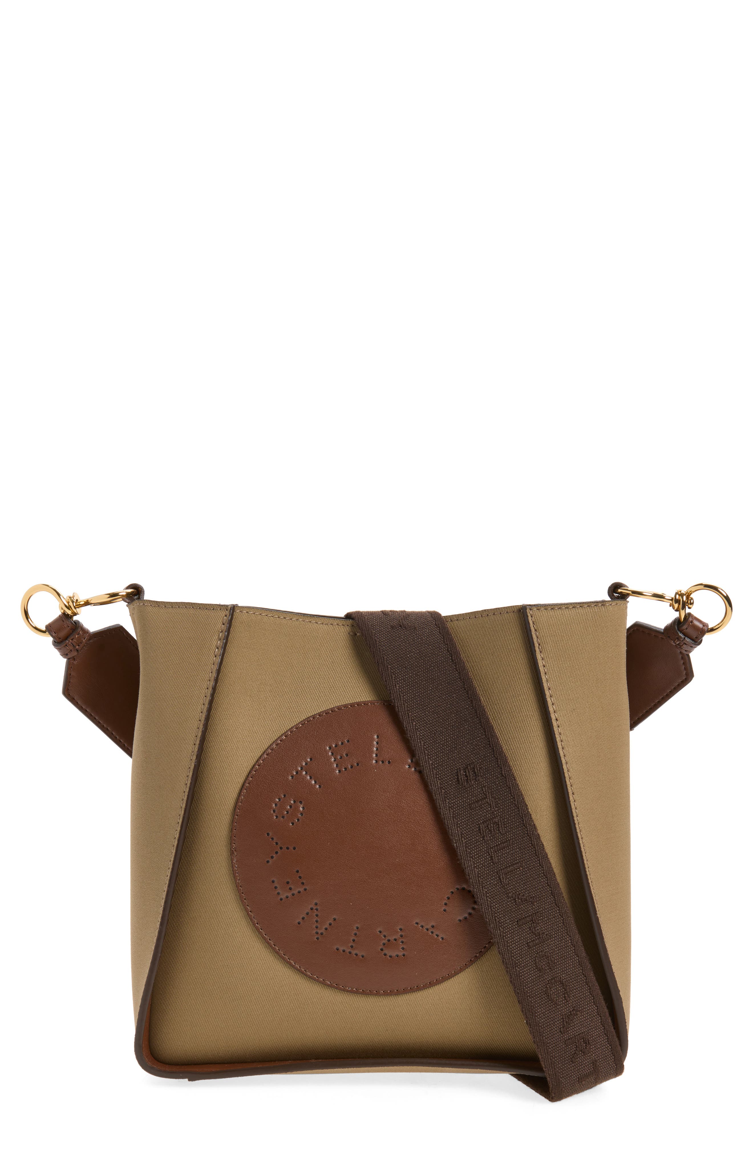 Logo Square Crossbody Bag, Main, color, TRUFFLE