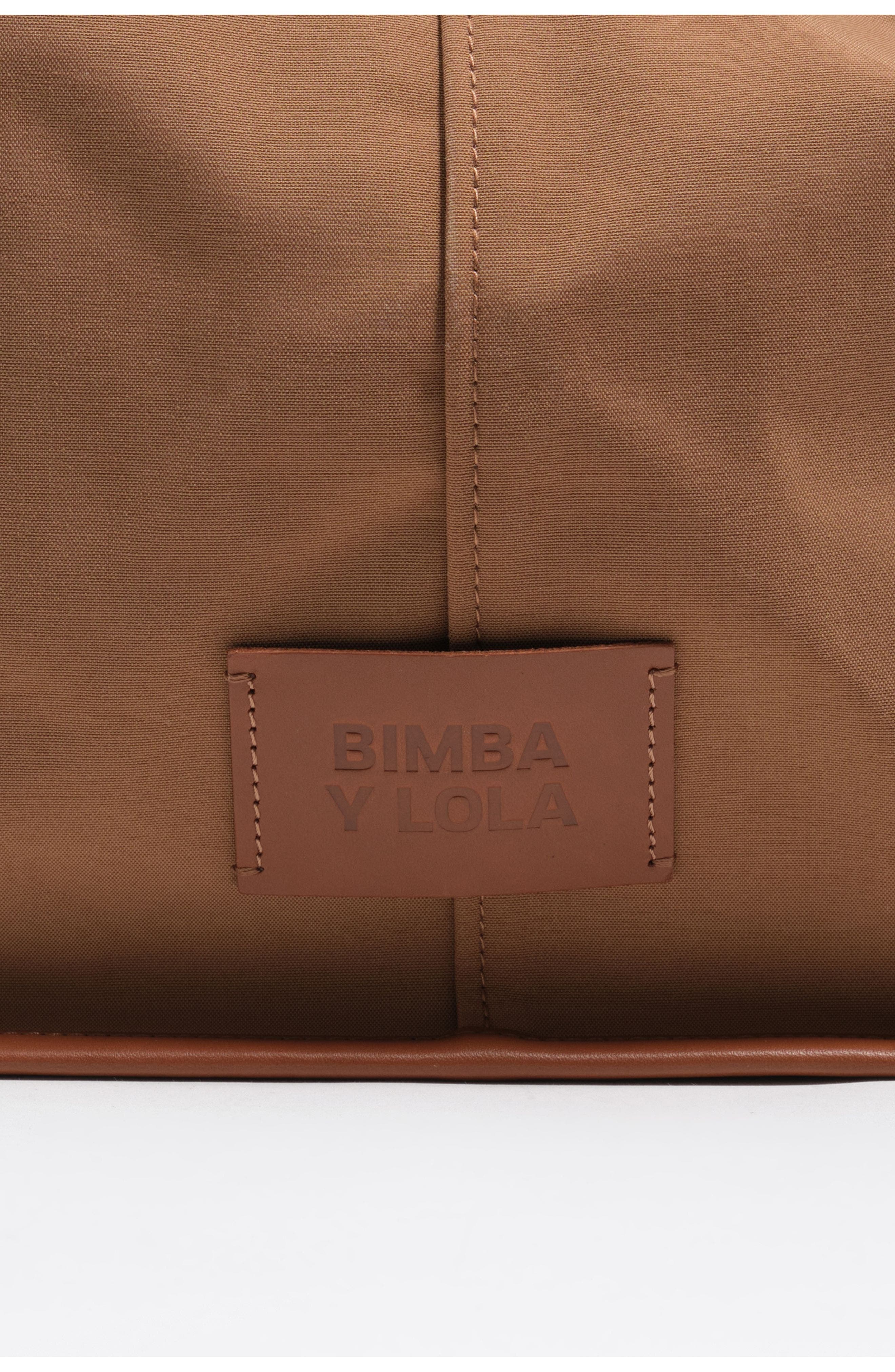 Bimba y Lola Large Gabardine Shopper Bag, Alternate, color, Cinnamon