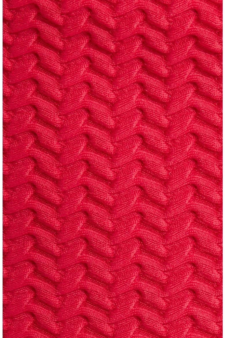 Neff Jacquard One-Piece Swimsuit, Alternate, color, RED CHERRY