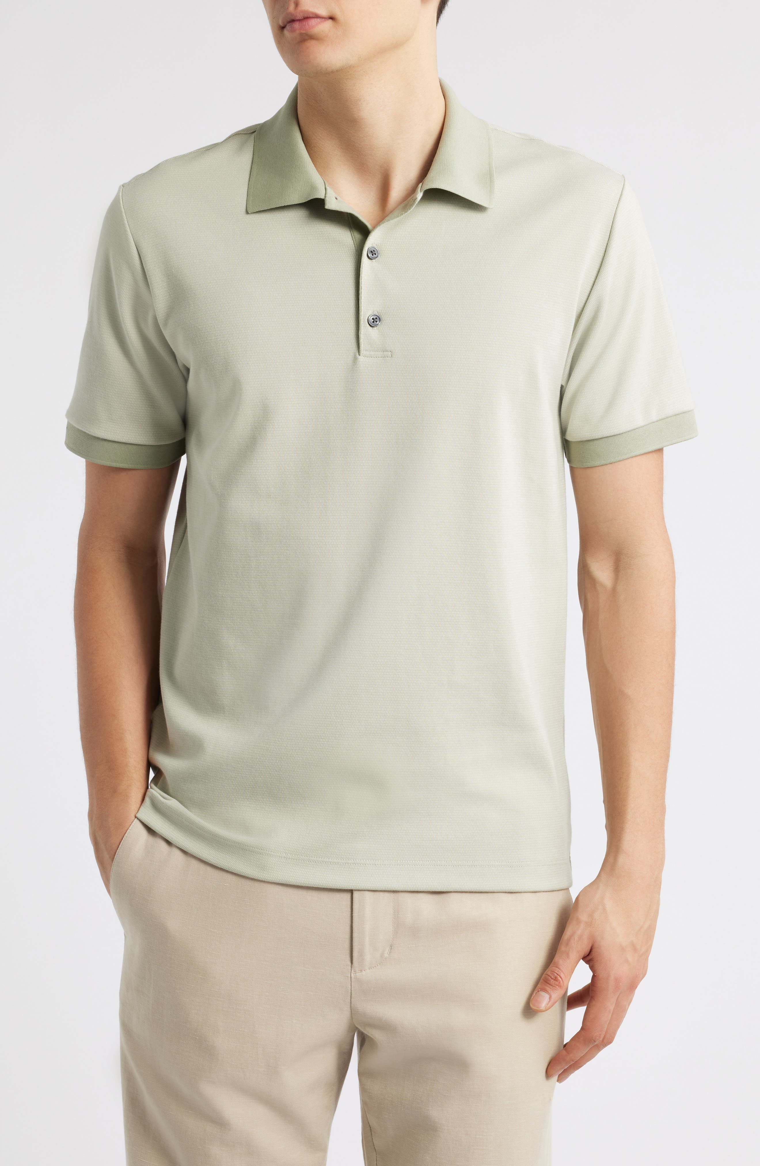 Theory Geometric Jacquard Polo