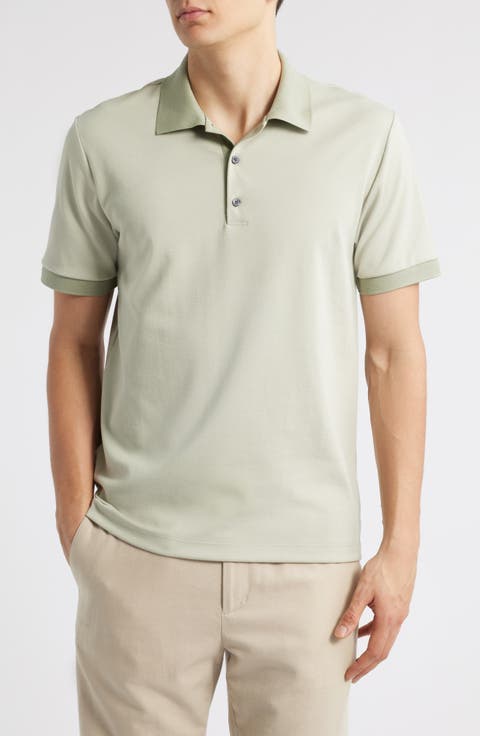 Geometric Jacquard Polo
