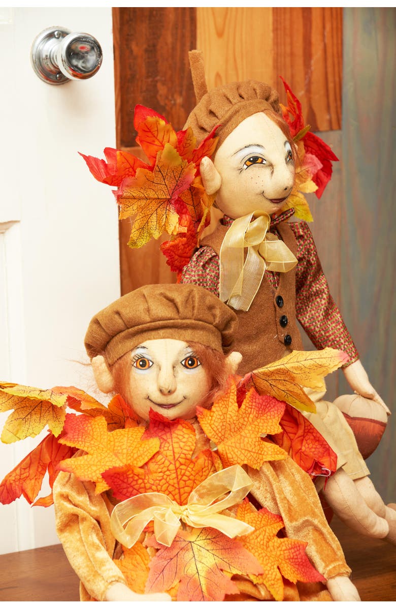 Gallerie II Amber Joe Spencer Gathered Traditions Fall Harvest Thanksgiving Figurine, Alternate, color, Orange