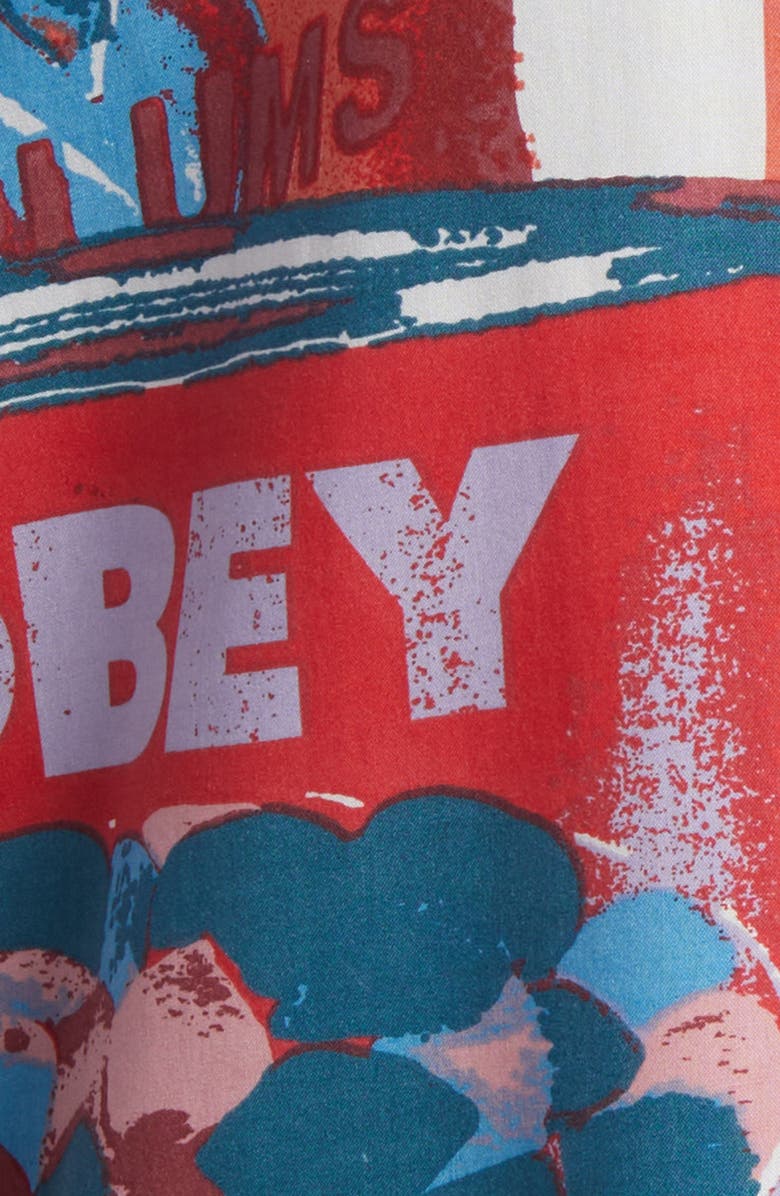Obey Fruit Cans Camp Shirt, Alternate, color, 