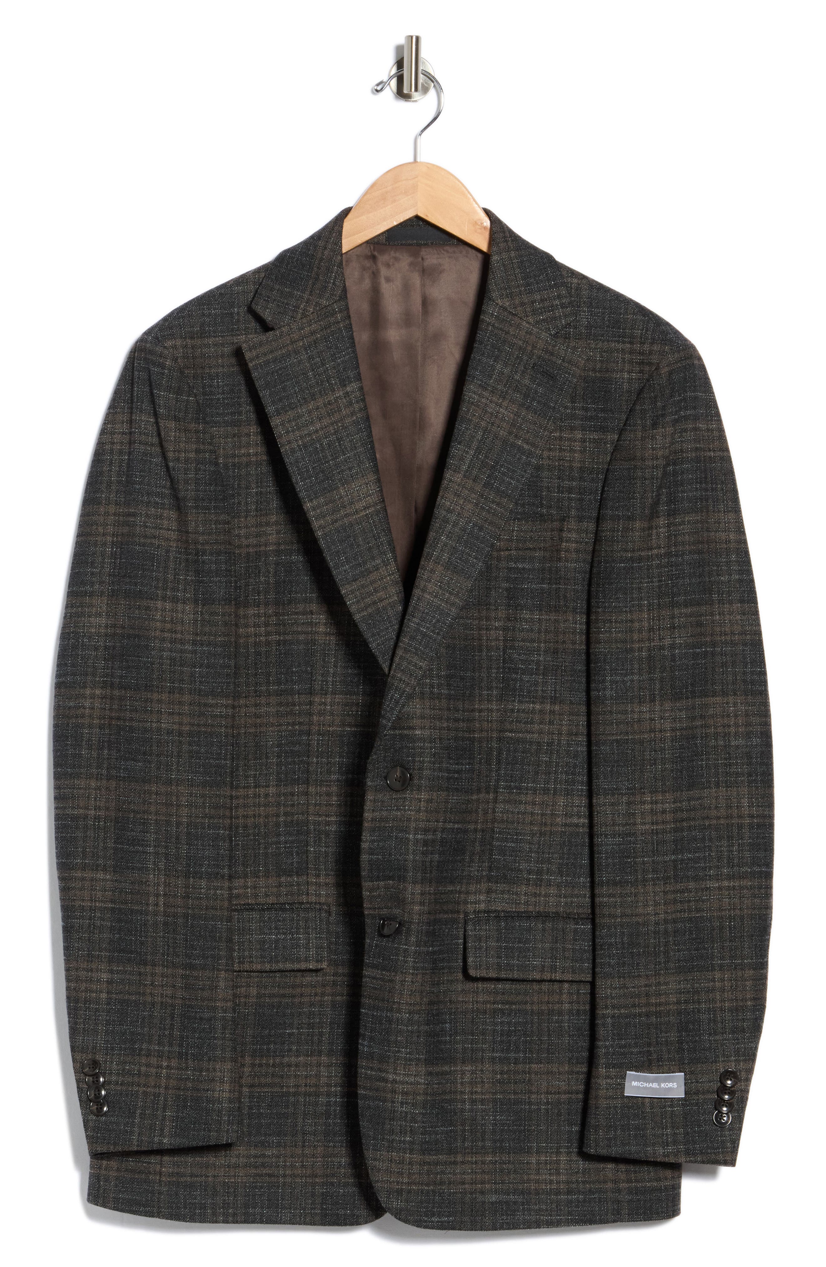 Plaid Notch Lapel Sport Coat
