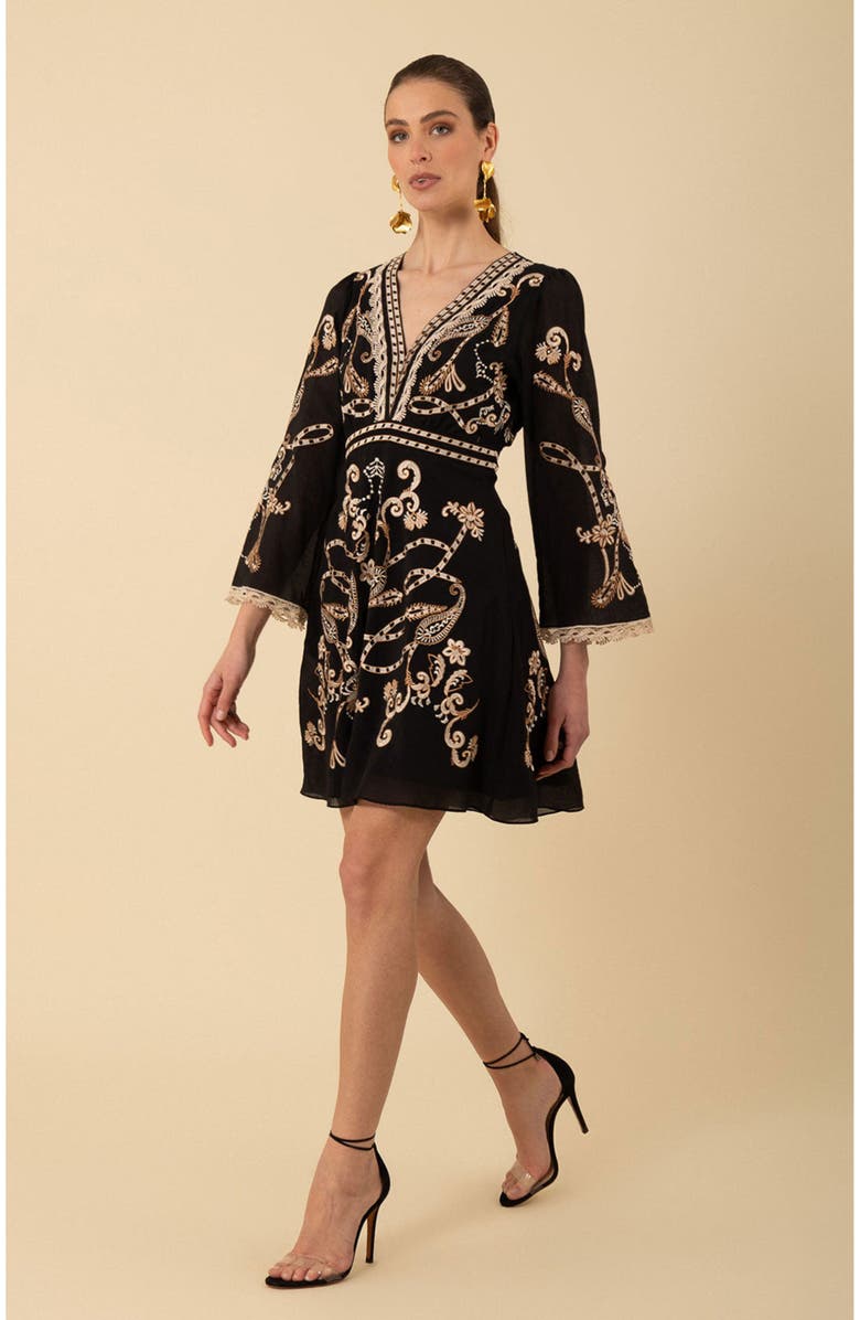 Hale Bob Cassandra Embroidered Dress, Alternate, color,