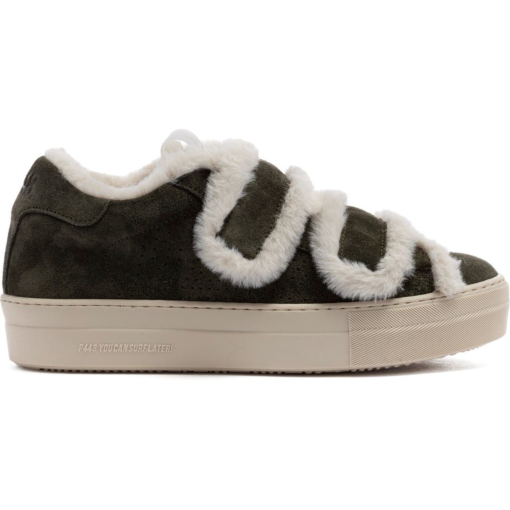 P448 Thea Venice Platform Sneaker In Green