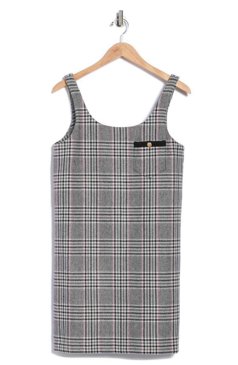 vineyard vines Glen Plaid Sleeveless Wool Blend Jumper, Alternate, color, Glenn Plaid - Jet Black