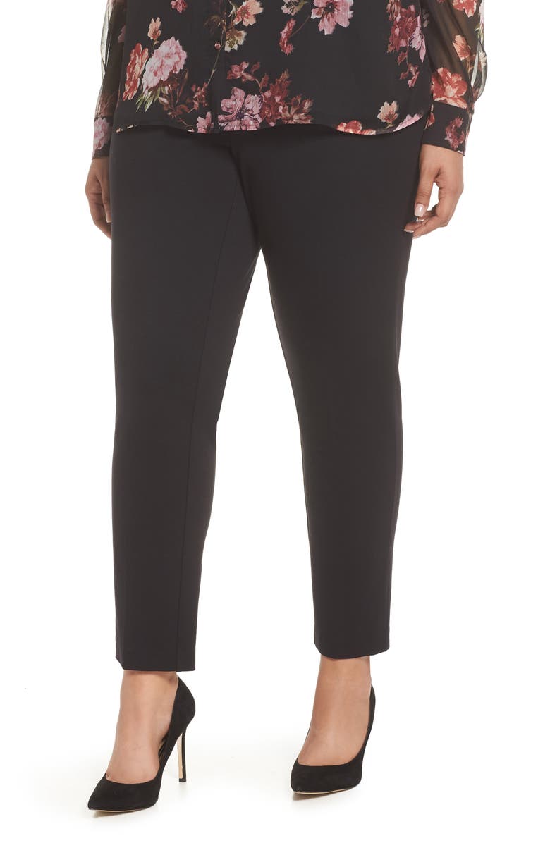 Vince Camuto High Rise Ankle Skinny Ponte Pants, Main, color, 