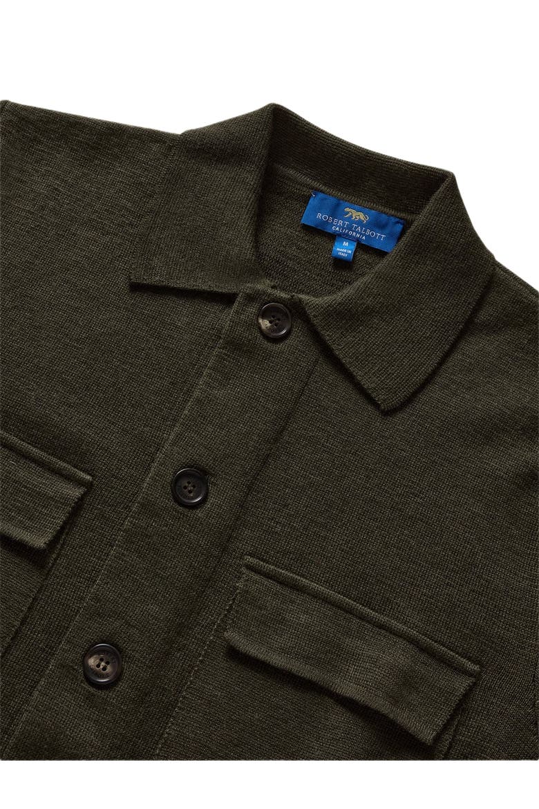 Landon Sweater Jacket, Alternate, color, Dark Olive