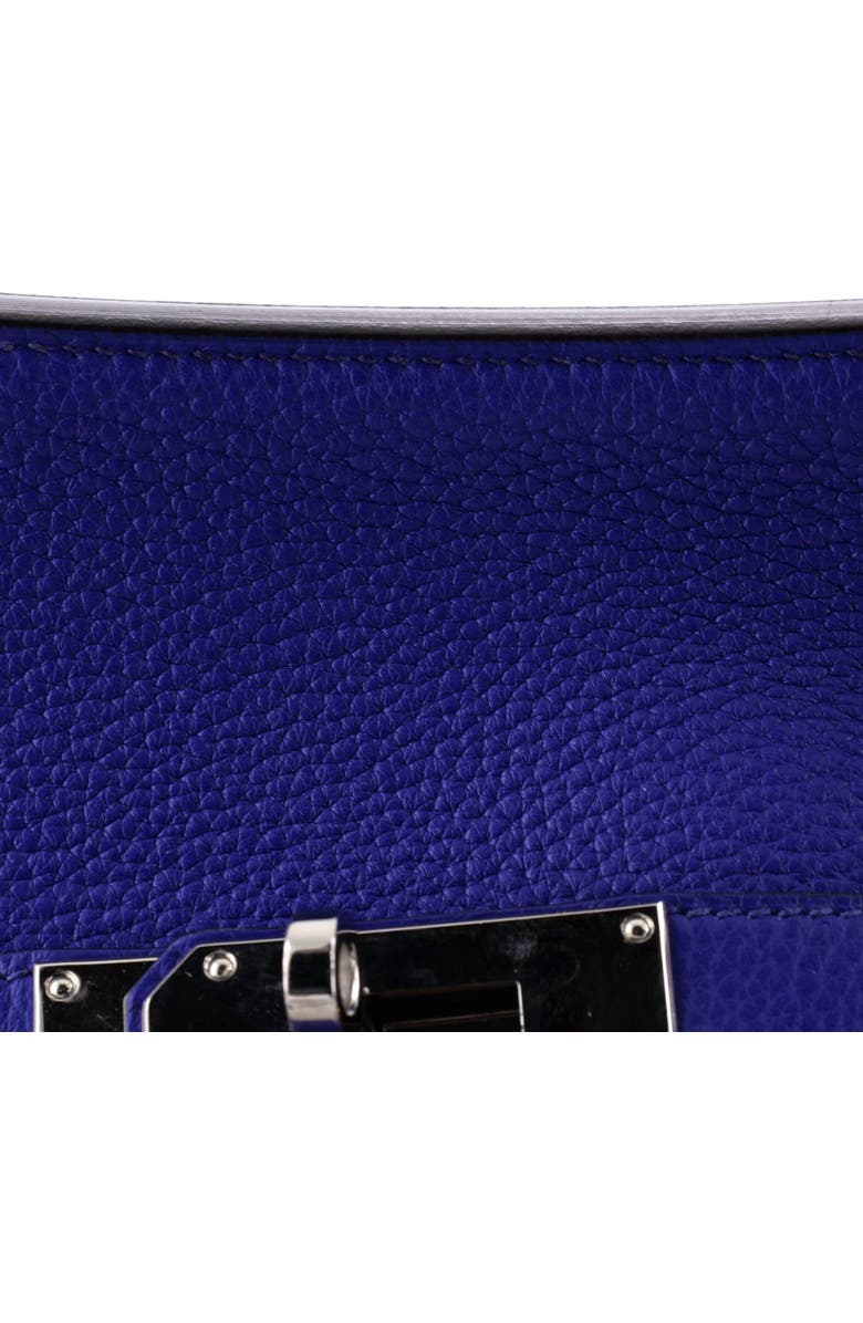 Pre-Owned Hermes Jypsiere Bag Clemence 34, Alternate, color, Bleu Electrique