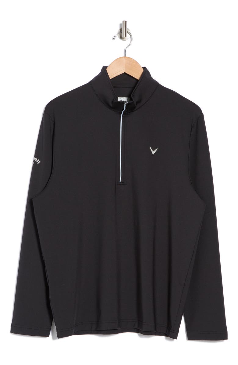 Callaway Quarter Zip Pullover, Alternate, color, Caviar