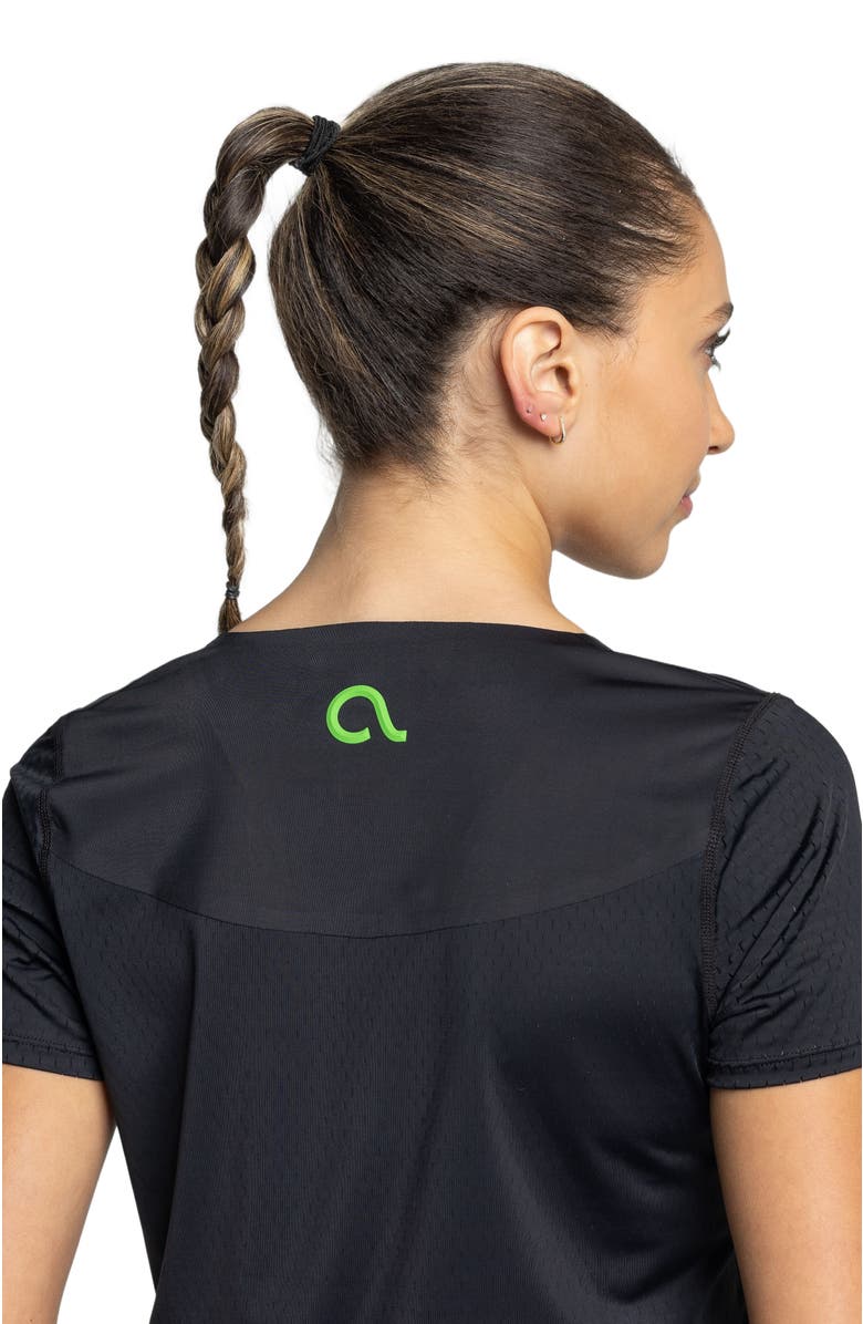 AVI Rally Pickleball Short Sleeve, Alternate, color, Black Beauty