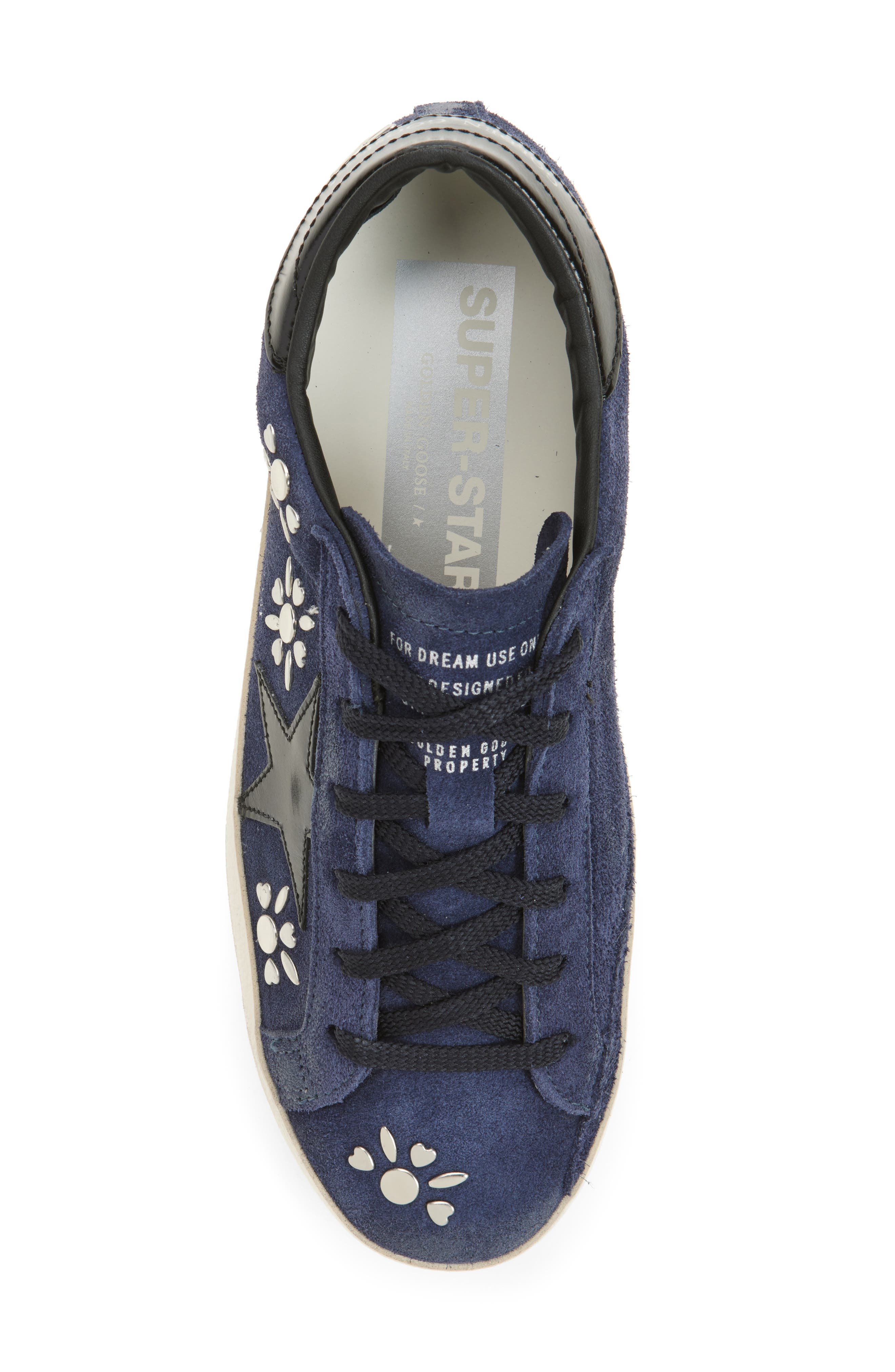 Golden Goose Super-Star Low Top Sneaker, Alternate, color, Dark Blue/ Black
