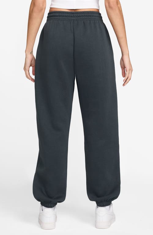 Nike Sportswear Phoenix Fleece High-waisted Oversized Sweatpants In Blue