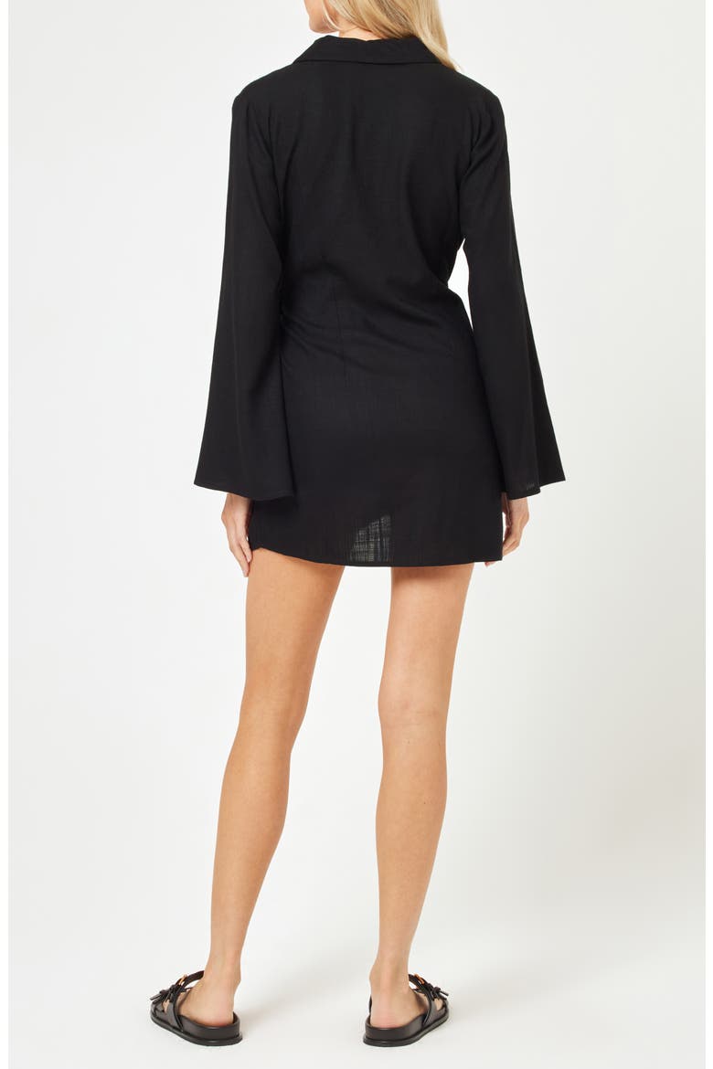 lala long sleeve wrap dress Diarrablu Lala Long Sleeve Midi Wrap Dress In Blue - 45% Off