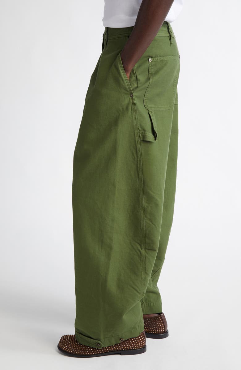 JW Anderson Twisted Seam Cotton Workwear Pants, Alternate, color,