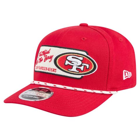 Men's New Era Scarlet San Francisco 49ers Chant 9SEVENTY Stretch-Snap Hat