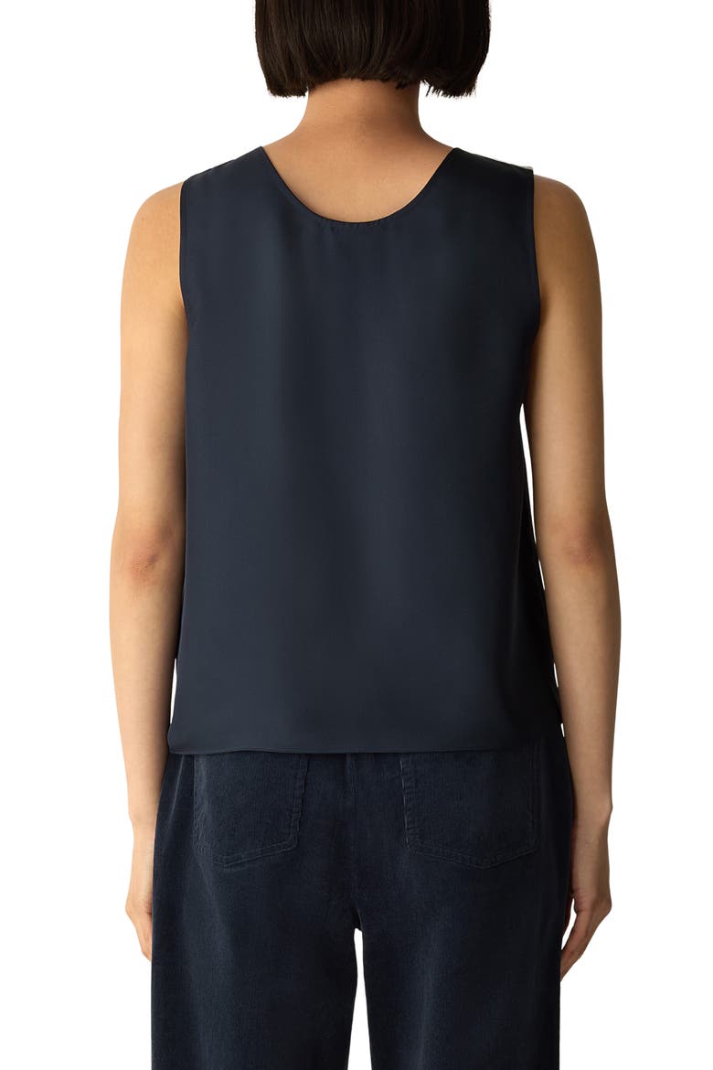 Scoop Neck Silk Tank, Alternate, color, MARTM