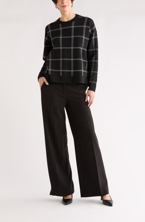 Patterned Crewneck Sweater