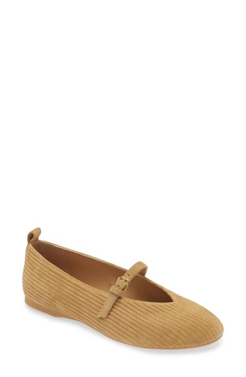 Suede Mary Jane Flat (Women)